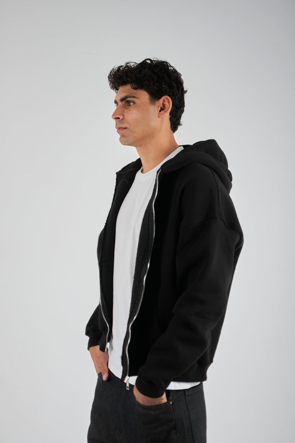 SPONGY COTTON JACKET – BLACK